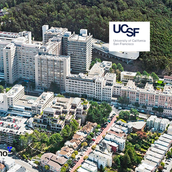 Aerial view of the University of California San Francisco