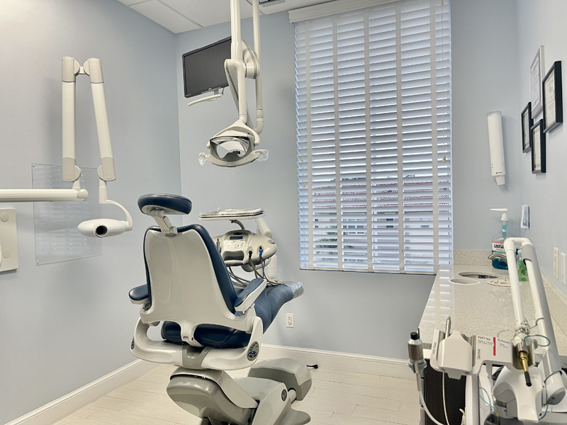 Dental exam chair